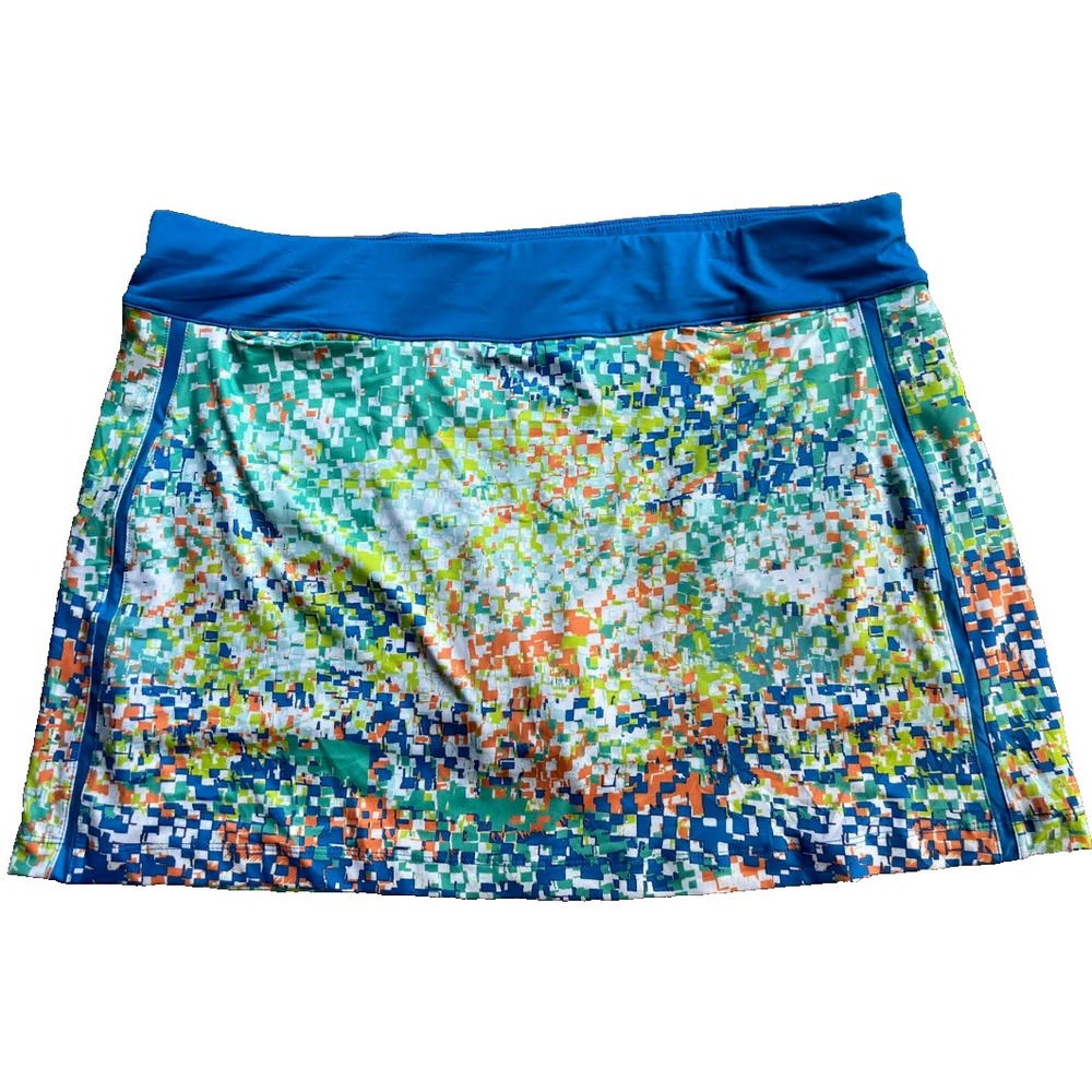 Lillie Green Womens Athletic Skort UPF 50 Multi Color Golf Tennis Xlarge New‎